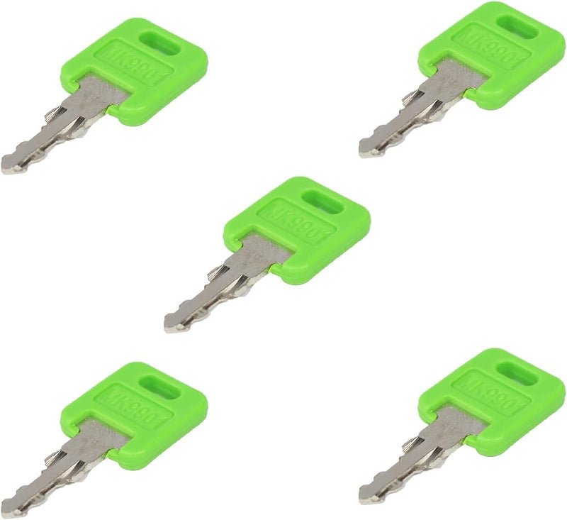 gradora RV MK9901 & 6601 Custom Cut Key Replacement for FIC Code 9901 6601 Motorhome Green Key (Pack of 5) - Image 3